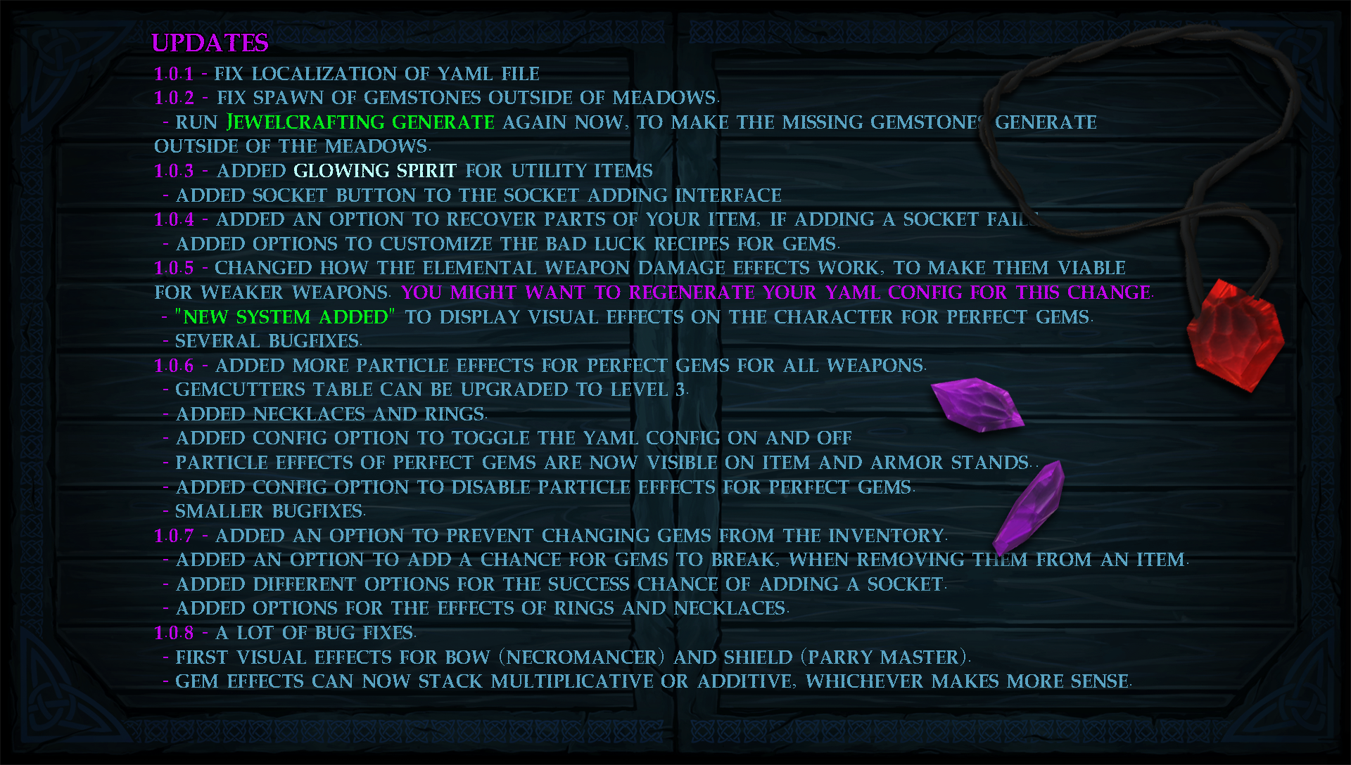 Jewelcrafting Updates