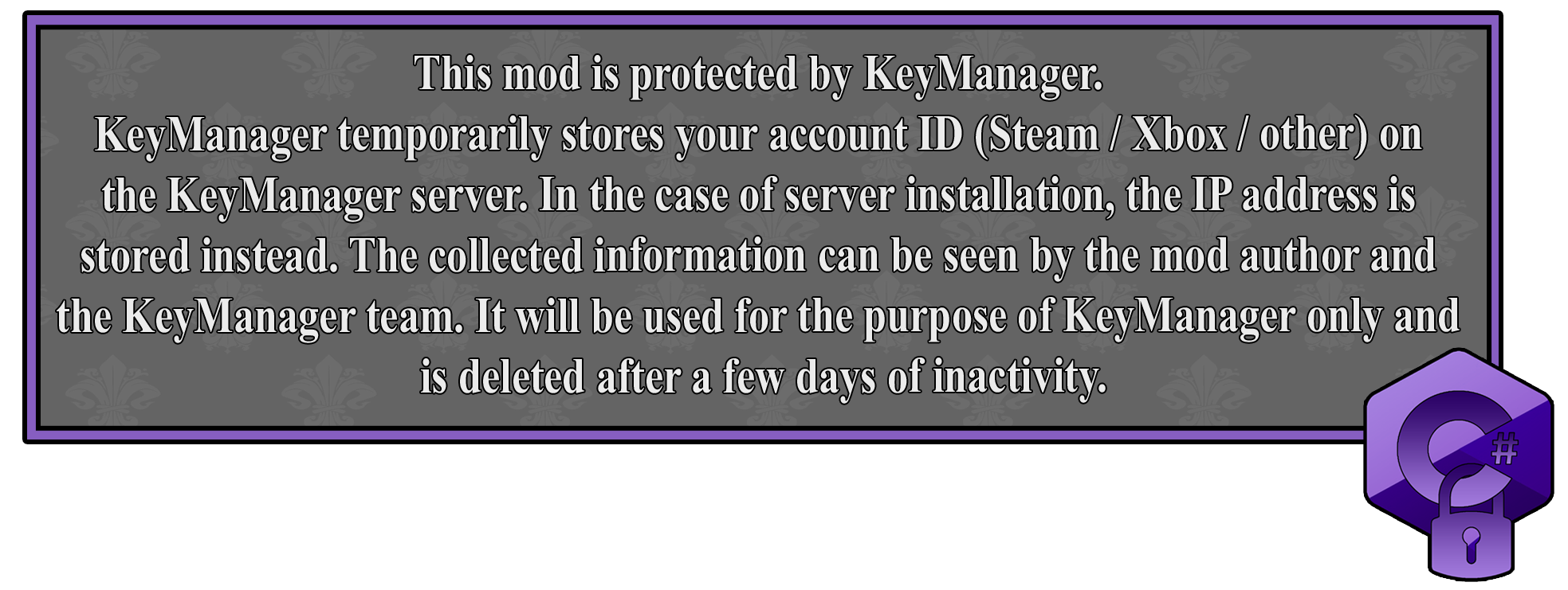 KeyManager Disclaimer